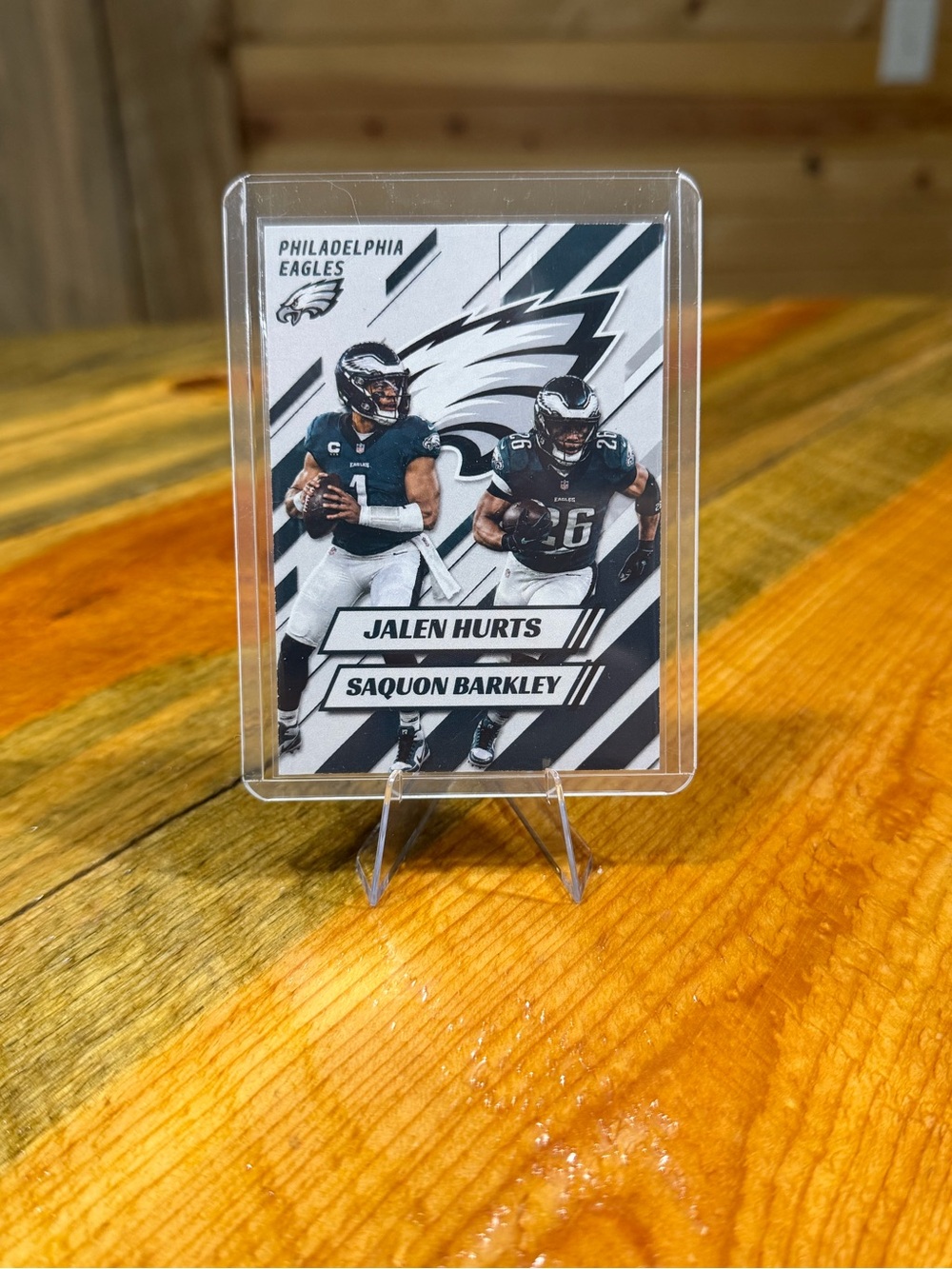 Jalen Hurts / Saquon Barkley Philadelphia Eagles Custom Football Card
